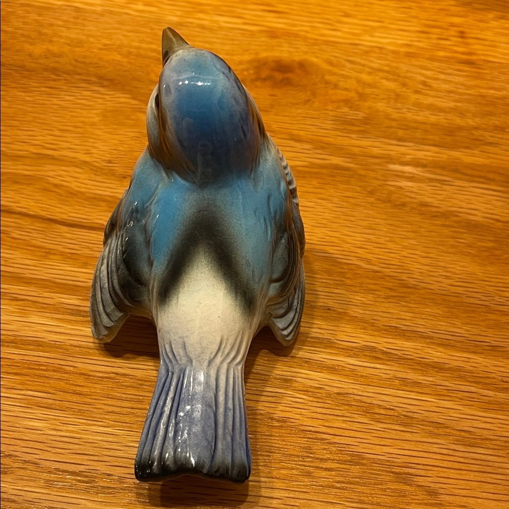 Goebel Blue and Gray Ceramic Bird Figurine - Picture 3 of 4